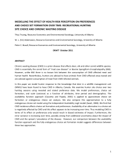 modelling the effect of health risk perception on preferences and