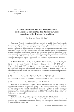 A finite difference method for quasi-linear and nonlinear differential