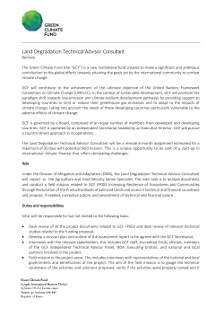 Land Degradation Technical Advisor Consultant