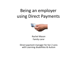 Intro - Think Local Act Personal