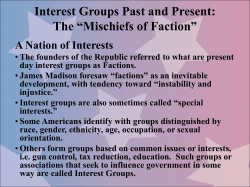 Interest Groups