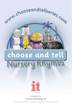 Choose and Tell: Nursery Rhymes