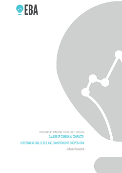 causes of communal conflicts- government bias, elites, and