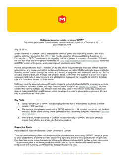 McKinney launches mobile version of SPENT The online game