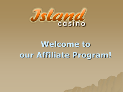 Advantages of the Affiliate program Slide 5: How to