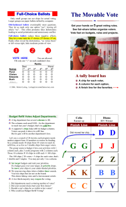 The principle in Budget Refill Voting is this: