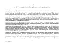 Appendix 6 Outcome 6: An efficient, competitive and responsive