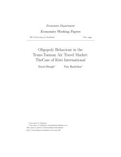 Oligopoly Behaviour in the Trans