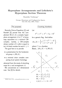 Hyperplane Arrangements and Lefschetz`s Hyperplane Section