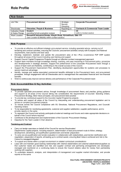 Role Details - myjobscotland