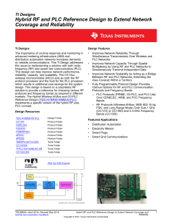 Hybrid RF and PLC Reference Design to Extend
