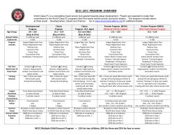 World Class Soccer Academy will be forming