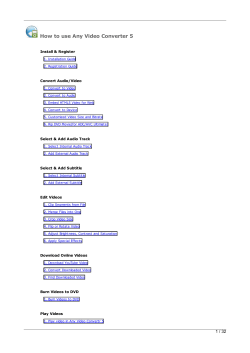 How to use Any Video Converter 5