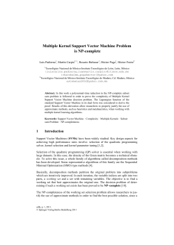 Multiple Kernel Support Vector Machine Problem is NP