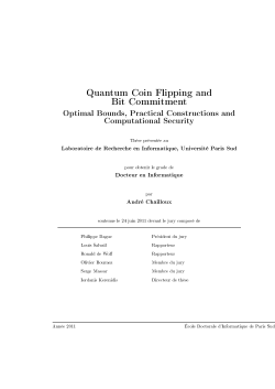 Quantum Coin Flipping and Bit Commitment