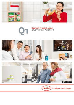 Quarterly Report Q1/2016