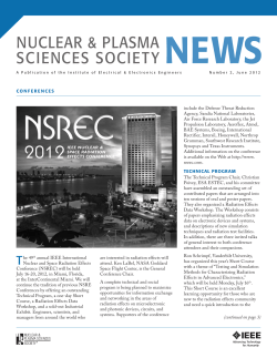 CONFERENCES (continued on page 3) The 49th annual IEEE