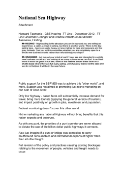 Submission 54 attachment 1 - National Sea Highway