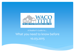 Realtor Basic TRID Overview - Arkansas REALTORS&reg; Association
