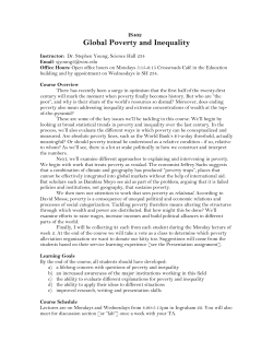 Global Poverty and Inequality