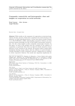 Community connectivity and heterogeneity: clues and insights on