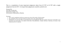 This is a compilation of some important judgments taken from 45