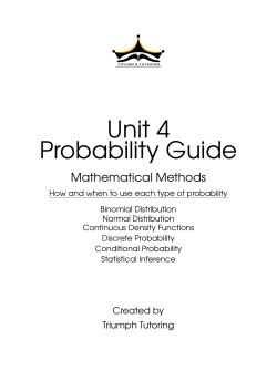 Unit 4 Probability Guide