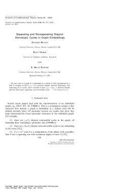 Separating and Nonseparating Disjoint Homotopic Cycles in Graph