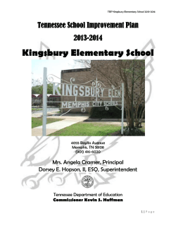 Middle School Transition Plan 2013-2014