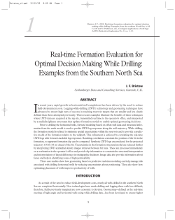 Real-time Formation Evaluation for Optimal Decision Making While