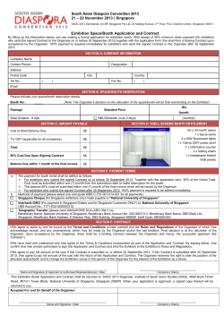 South Asian Diaspora Convention 2013 21 &ndash; 22 November 2013