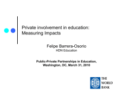 Impact evaluation - World Bank Group