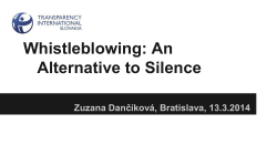 Whistleblowing: An Alternative to Silence?