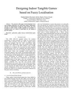 Designing Indoor Tangible Games based on Fuzzy