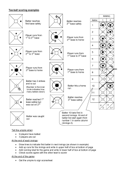 Tee-ball scoring examples