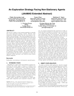 An Exploration Strategy Facing Non-Stationary Agents