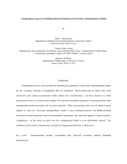 Computational Aspects of Likelihood-Based Estimation of