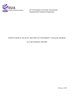 HEA/EUA Report - Institutional Quality Review of UCD (2005)
