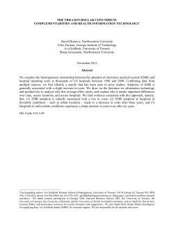 THE TRILLION DOLLAR CONUNDRUM: COMPLEMENTARITIES