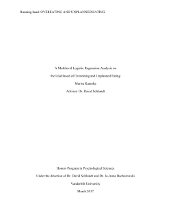 A Multilevel Logistic Regression Analysis on the Likelihood of
