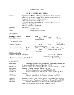neil everett grunberg - Uniformed Services University
