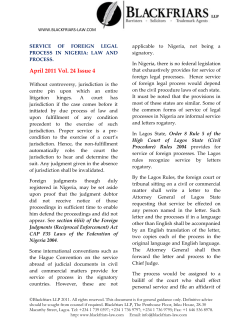 Litigation And Arbitration Newsletter April11 En