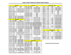 sussex county miners 2015 season game