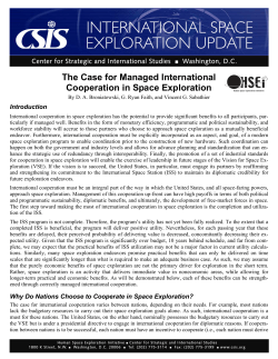 The Case for Managed International Cooperation in Space Exploration