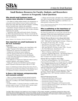 Small Business Administration, Office of Advocacy