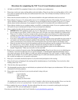 the travel grant reimbursement form