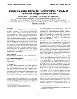 Designing Digital Games for Rural Children: A