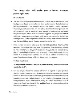 Ten things that will make you a better trumpet player right now