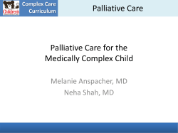 Manage Pain Complex Care Curriculum