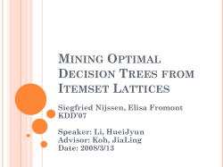 Mining Optimal Decision Trees from Itemset Lattices